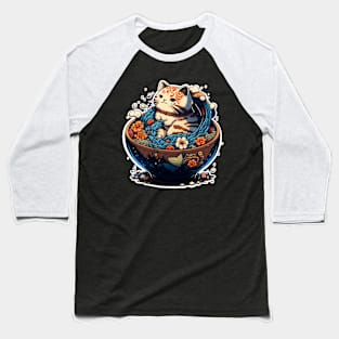 Big Bowl of Meow [Ramen Cat] Baseball T-Shirt